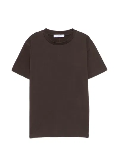 Paolo Pecora Crew-neck T-shirt In Brown