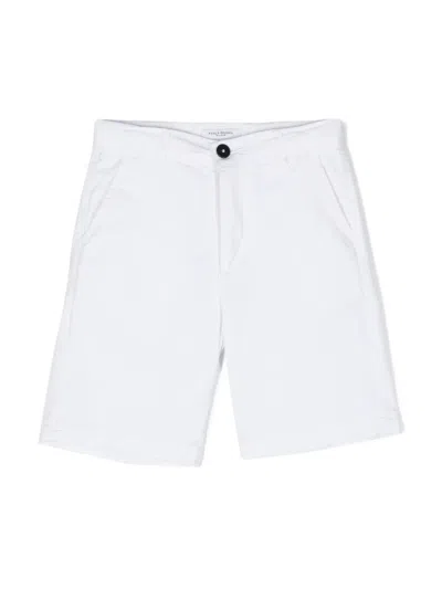 Paolo Pecora Kids' Dart-detail Shorts In White