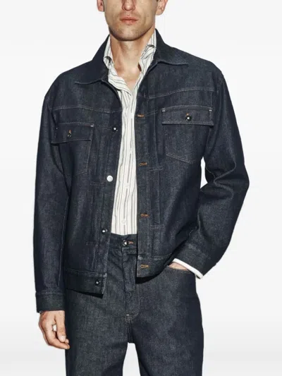Paolo Pecora Denim Jacket In Blue