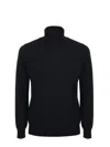 Paolo Pecora Wool Turtleneck Sweater In Black