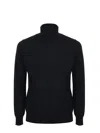 Paolo Pecora Wool Turtleneck Sweater In Black
