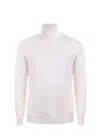 Paolo Pecora Man Turtleneck Light Grey Size M Virgin Wool In White