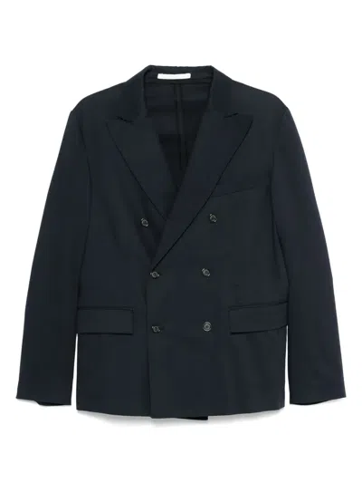 Paolo Pecora Double-breasted Blazer In Blue