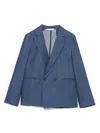 Paolo Pecora Double-breasted Blazer In Blue