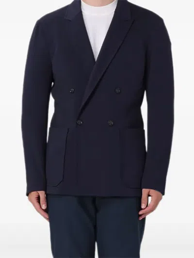 Paolo Pecora Double-breasted Blazer In Blue