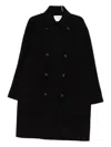Paolo Pecora Double-breasted Coat In Brown