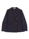 Paolo Pecora Double-breasted Buttoned Blazer In Blue