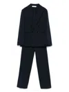 Paolo Pecora Peak-lapels Double-breasted Suit In Blue