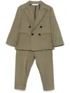 Paolo Pecora Double-breasted Suit In Green