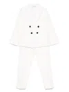 Paolo Pecora Double-breasted Suit In White