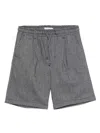 Paolo Pecora Drawstring Bermuda Shorts In Blue