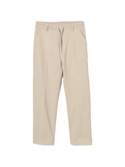 Paolo Pecora Drawstring Trousers In Gray