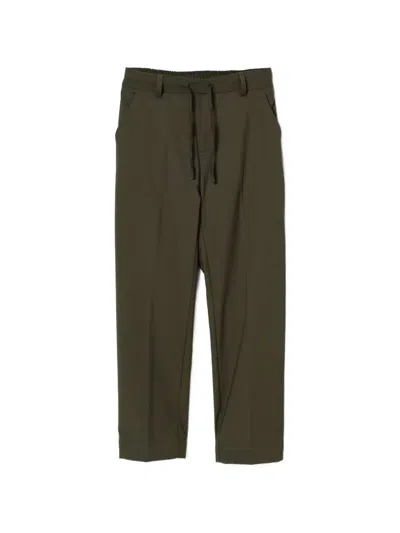Paolo Pecora Drawstring Trousers In Green