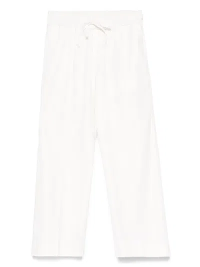 Paolo Pecora Kids' Drawstring Trousers In White