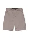 Paolo Pecora Drawstring-waist Tailored Shorts In Grey
