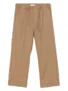 Paolo Pecora Drawstring-waist Trousers In Neutrals