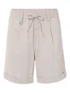 Paolo Pecora Drawstrings Shorts In Neutral