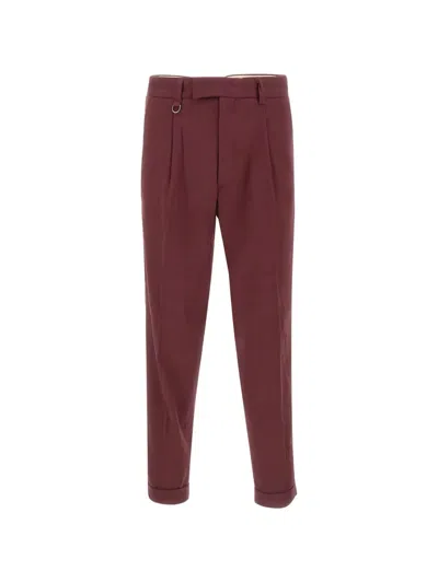 Paolo Pecora Duomo Pleated Trousers In Red