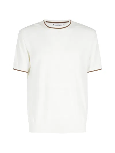 Paolo Pecora Fine-knit V-neck T-shirt In White