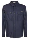 Paolo Pecora Flannel Overshirt In Blue