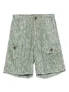 Paolo Pecora Graphic-print Shorts In Green