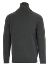 Paolo Pecora High-neck Raglan-sleeve Sweater In Gray