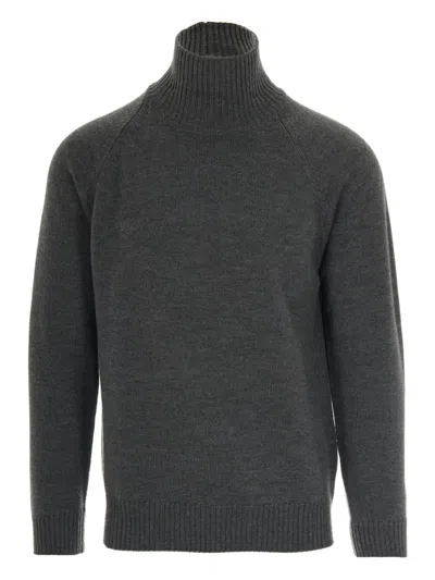 PAOLO PECORA HIGH-NECK RAGLAN-SLEEVE SWEATER