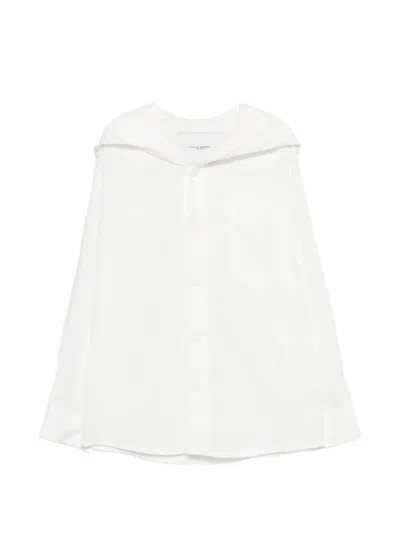 Paolo Pecora Kids' Hooded Jacket In White