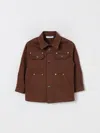 Paolo Pecora Jacket  Kids Color Coffee In Brown
