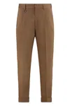Paolo Pecora Jersey Trousers In Brown