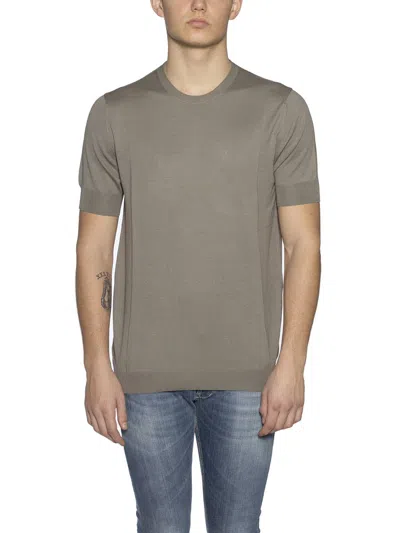 Paolo Pecora Crew Neck M/m T-shirt In Neutrals