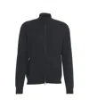 Paolo Pecora Knitted Jacket With High Collar In Black