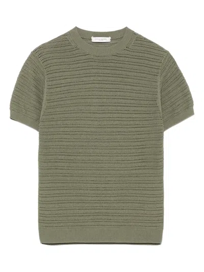 Paolo Pecora Kids' Knitted T-shirt In 绿色
