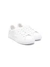 Paolo Pecora Lace-up Faux-leather Sneakers In White