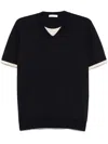 Paolo Pecora Layered T-shirt In Blue