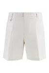 Paolo Pecora Linen-blend Bermuda Shorts In Beige