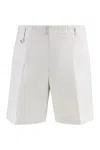 Paolo Pecora Linen-blend Bermuda Shorts In Beige