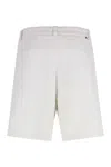 Shop Paolo Pecora Linen Bermuda-shorts In Beige