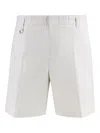 Paolo Pecora Linen-blend Bermuda Shorts In White