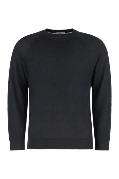 PAOLO PECORA PAOLO PECORA LINEN-COTTON CREW-NECK SWEATER