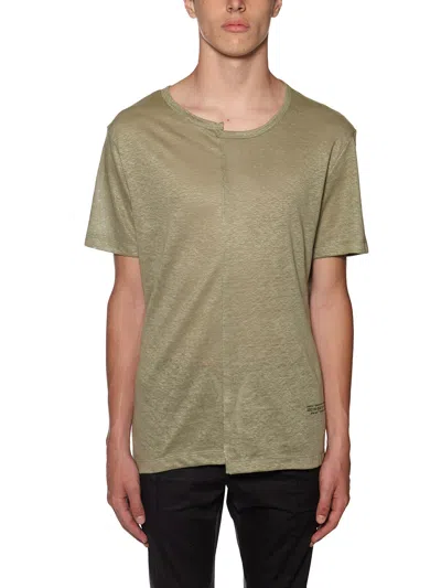 Paolo Pecora Linen Crewneck In Green