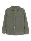 Paolo Pecora Linen Shirt In 绿色