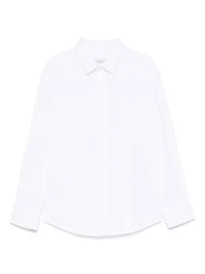 Paolo Pecora Kids' Logo-embroidered Shirt In White