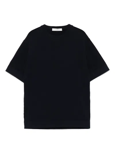 Paolo Pecora Kids' Logo-embroidered T-shirt In Blue