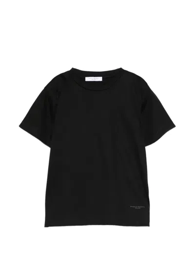 Paolo Pecora Kids' Logo T-shirt In Black