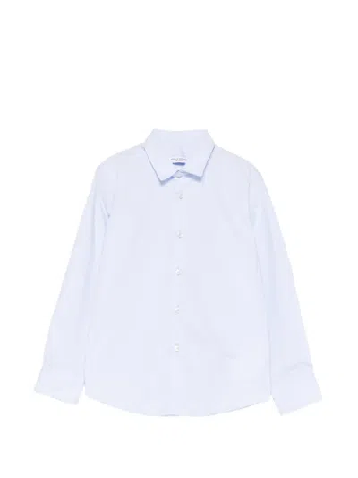 Paolo Pecora Kids' Long-sleeve Shirt In Blue