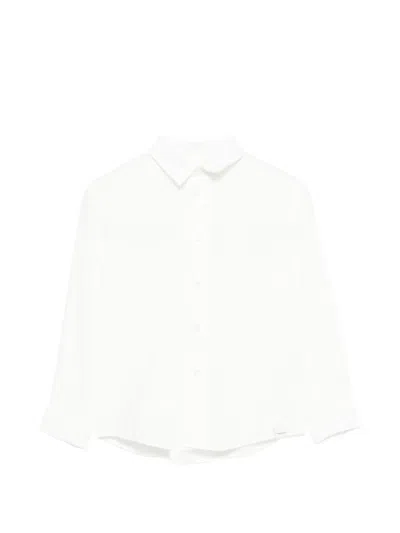 Paolo Pecora Kids' Long-sleeve Shirt In White