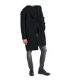 Paolo Pecora Long-sleeved Coat In Black