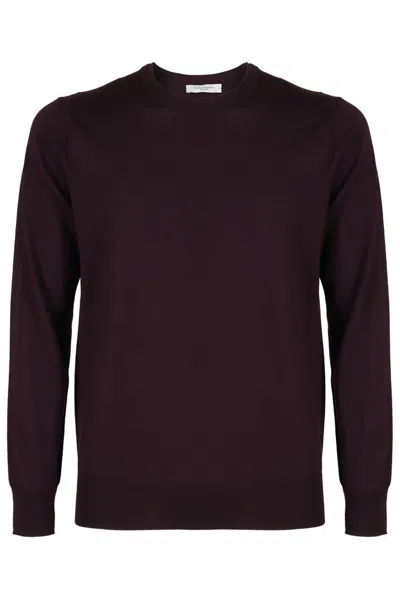 Paolo Pecora Long Sleeved Crewneck Jumper In Red
