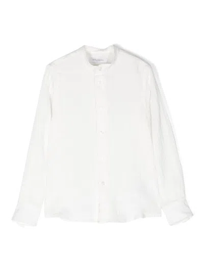 Paolo Pecora Kids' Long-sleeved Shirt In White